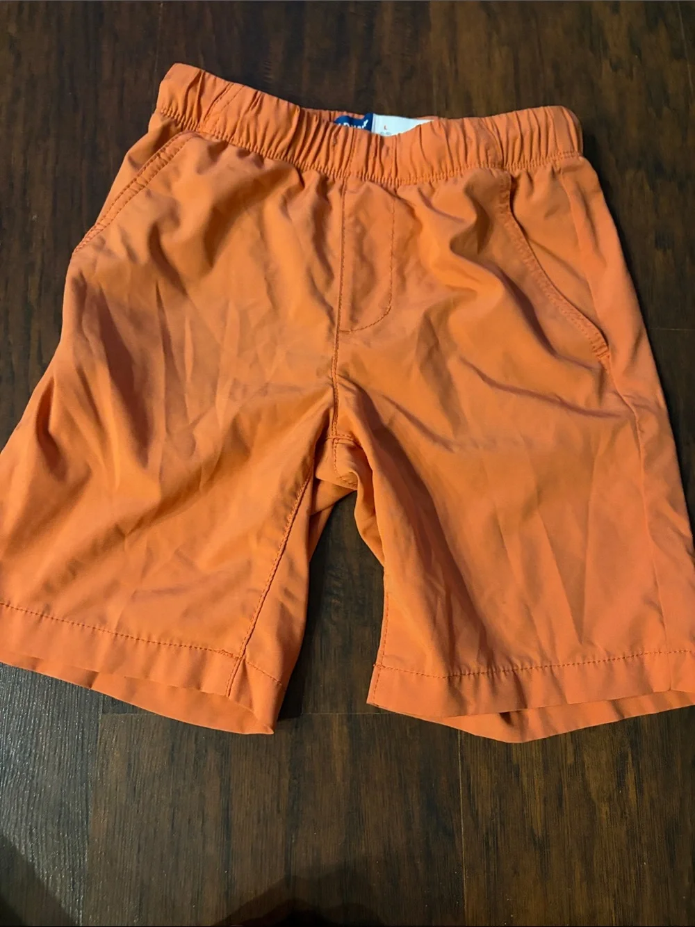 Old Navy Orange Elastic-Waist Athletic Shorts